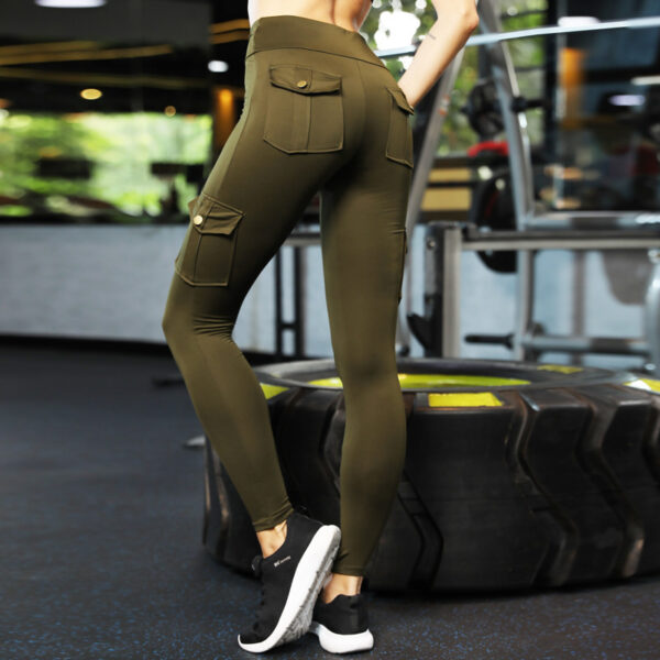 Skinny slim high elastic gym pants - Image 2