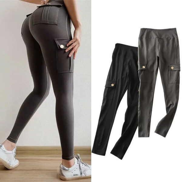 Skinny slim high elastic gym pants - Image 5