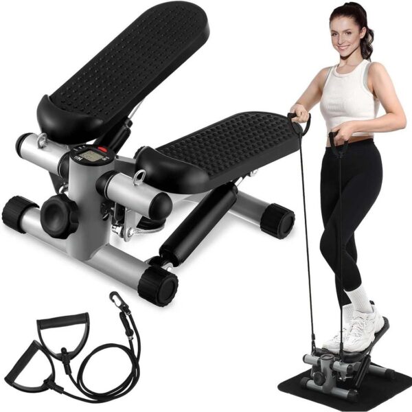 Steppers For Exercise At Home, Space-saving Stair Stepper With Resistance Bands, Mini Stepper For Home And Office Use With 330LBS Loading Capacity - Image 6