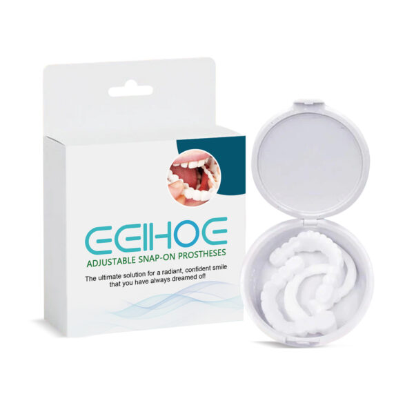 EELHOE Adjustable Buckle Dentures, Modified Teeth Interdental Set Orthodontic Dentures Set - Image 3