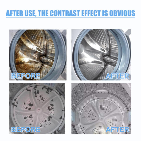 Jaysuing Washing Machine Cleaning Tablets Washing Machine Trough Automatic Roller Cleaning Dirt & Odor Cleaning Tablets - Image 4