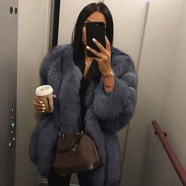 Artificial Fur Coat Jacket - Image 6