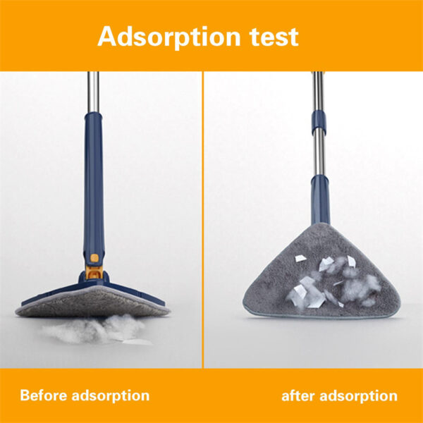 Extendable Triangle Mop 360 Rotatable Adjustable 110 Cm Cleaning Mop For Tub Tile Floor Wall Cleaning Mop Deep Cleaning Mop - Image 4