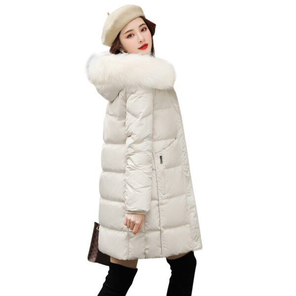 Plus Size Padded Big Fur Collar Quilted Jacket Fashion Jacket - Image 4