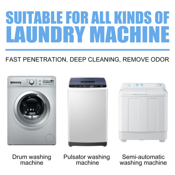 Jaysuing Washing Machine Cleaning Tablets Washing Machine Trough Automatic Roller Cleaning Dirt & Odor Cleaning Tablets - Image 5