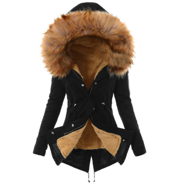 Fur collar cotton jacket - Image 2