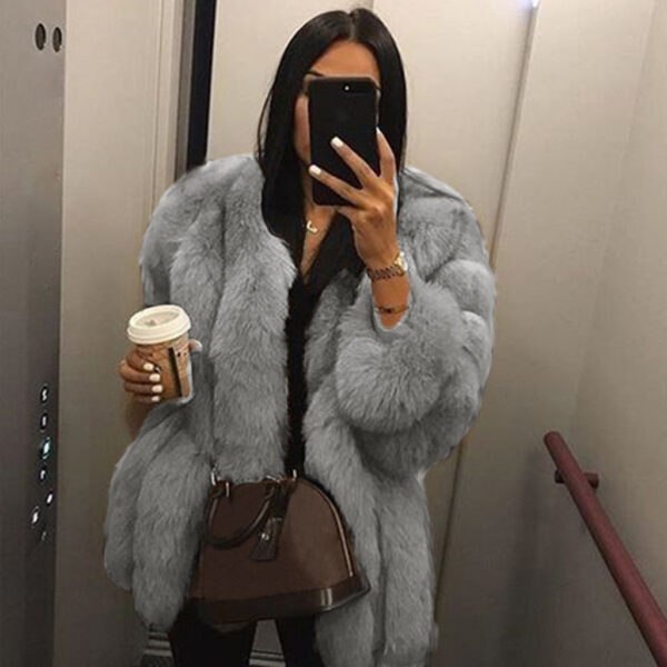 Artificial Fur Coat Jacket - Image 7