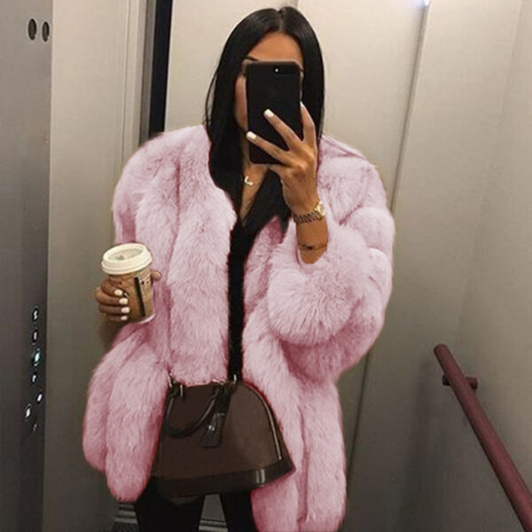 Artificial Fur Coat Jacket - Image 4